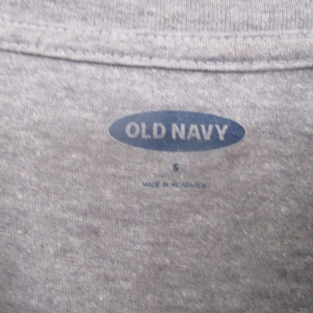 Old Navy Back To The Future Long Sleeve Shirt Gray Men Size | S - Picture 6 of 7